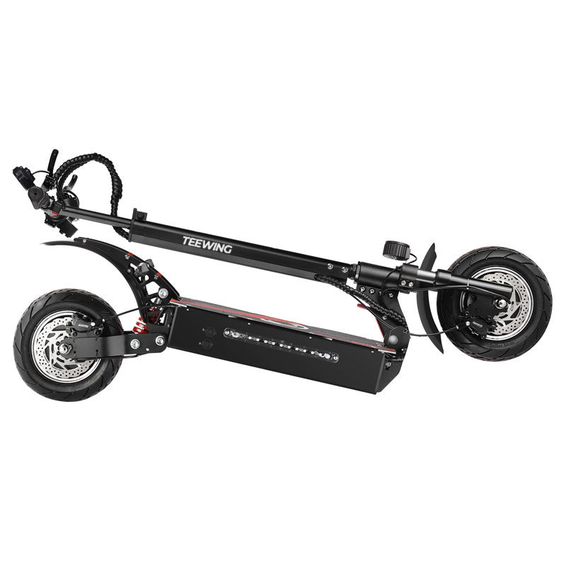 TEEWING Q7PRO Adult High Speed E-Scooter  3200W Dual-Drive Motor 52V19Ah Removable Lithium Battery Perfect for Hill Climbs  Suburban Rides