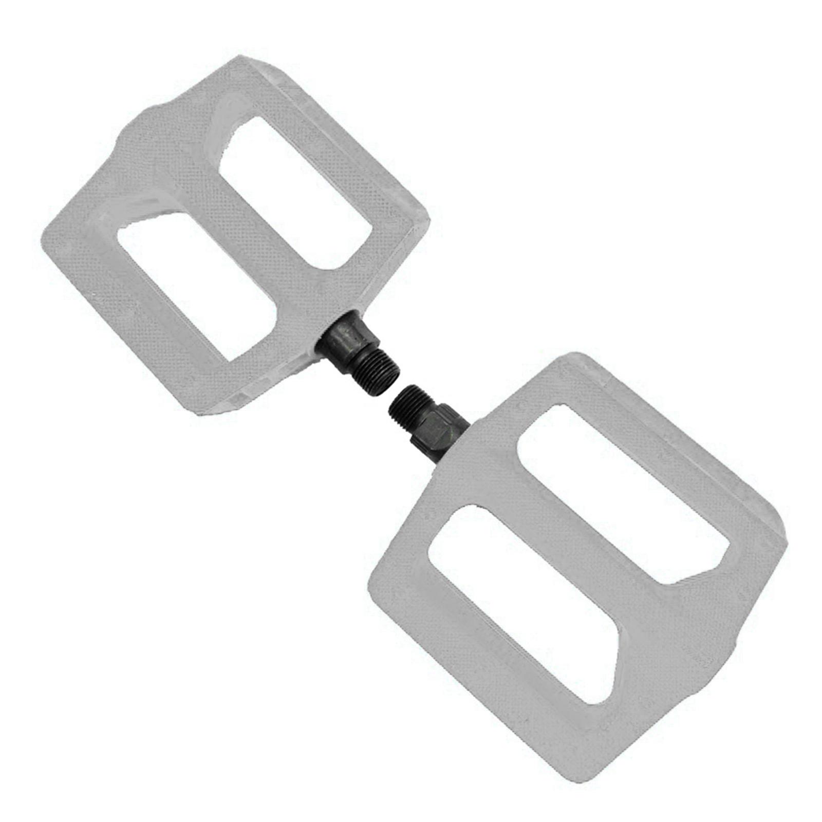 

Nonslip Mountain Bicycles Pedals Light Weight Hollow Bicycles Platform Pedals Strong Plastic Bicycles Wide Pedals сірий