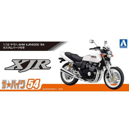 Aoshima Bunka Kyozai (AOSHIMA) 1/12 Scale The Bike Series No. 54 Yamaha 4HM XJR400S 1994 with Custom Parts, Plastic Model Kit, Pre-Molded Color