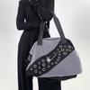Street Personality Millennial Babes Tote Bag Pin Splicing Large Capacity Shoulder Messenger Bag