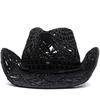 Ladies' Solid Color Woven Wide Brimmed Sun Hat