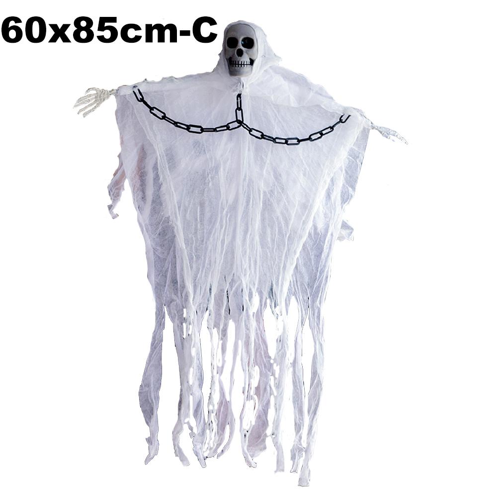 7 Styles Scary Halloween Decor Hanging Female Ghost Electric Voice Activated Pendant Horror Props for Haunted House Party