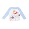 LUSON Toddler Girls' Cartoon Long Sleeve Raglan T-Shirt