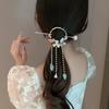 Long Tassels Floral Hair Accessory Elegant Pearls Hair Sticks Hanfu Hairpin  Cheongsam Matching