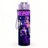 1PC Dark Neon Kpop Girl Live Stage Scene 750ml Color Plastic Water Bottle Leakproof Flip Straw Lid For Sports Office Home Use