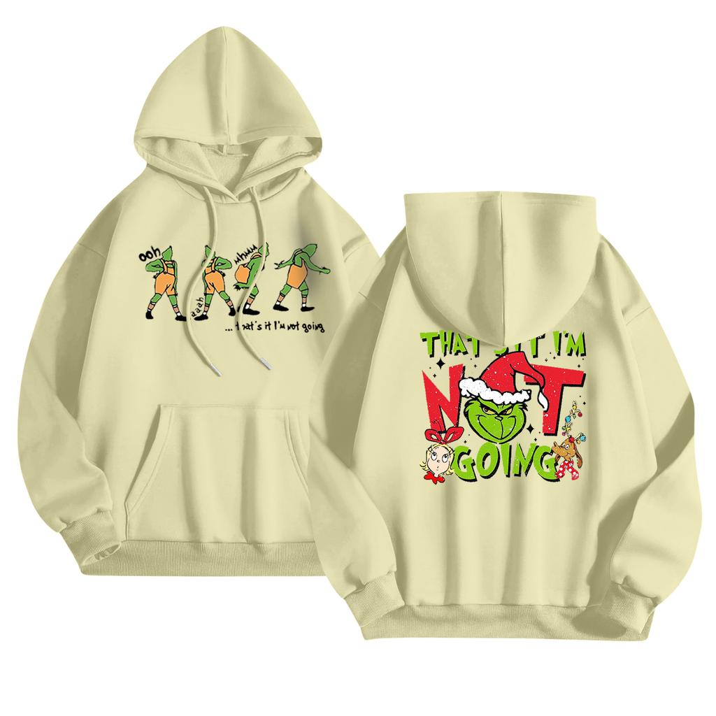 Women's Fashionable Casual Long-Sleeved Hooded Printed Sweatshirt