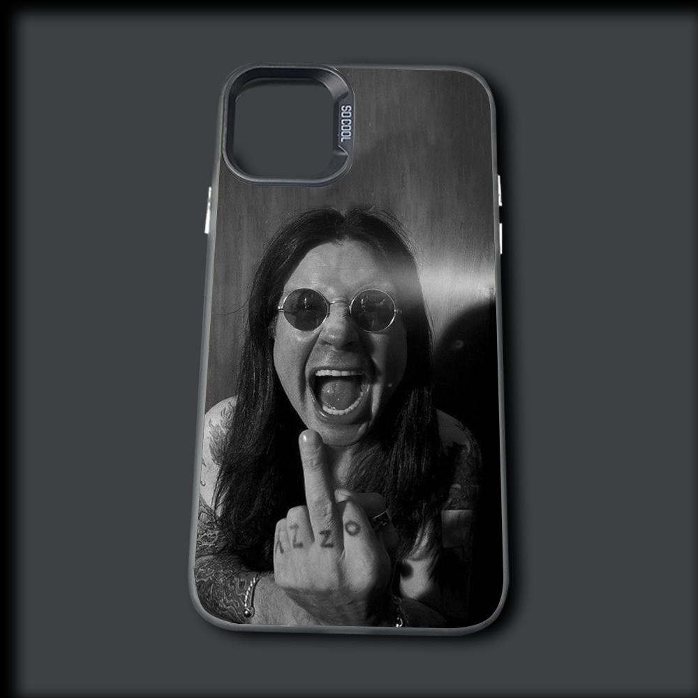 Music Band O-Ozzy Osbourne Phone Case For iPhone 16,15,14,13,12,11,Mini,Pro,MAX Gray Drop Matte Shockproof Soft Cover