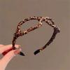 Styling Kopfschmuck Braunes Stirnband Leopardenmuster 2in1 Brillen-Stirnband Haarnadel Leopardenmuster Brille Damen