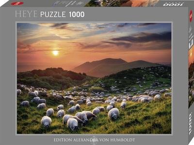 1000-piece HEYE Puzzle Ed. Humboldt: Sheep and Volcanoes, 50 X 70 Cm, 29977