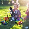 M-Modern-1 Piece Bike Wind Spinner Bike Garden Wind Spinner Ornaments Plastic Cute Animal Sculpture Bicycle Spinner Windmill For