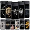 Concise Lion Pattern Phone Case For Samsung Galaxy Z Flip3 Flip4 Flip5 Case Shell For Z Flip 3 4 5 6 7 Hard Folding Cover