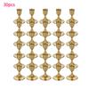 15/30pcs Metal Candle Holder Nordic Candlestick Ornaments Tabletop Decor for Christmas Valentine Day Candlelight Dinners Wedding