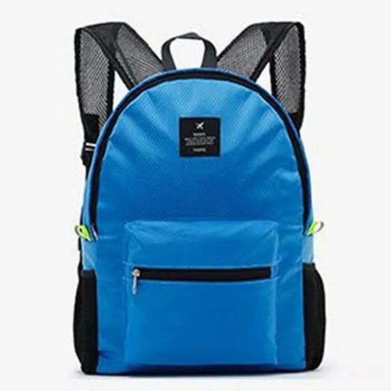 New Nylon Backpack Women Large Capacity School Bag Solid Color Girls Travel Bags Students