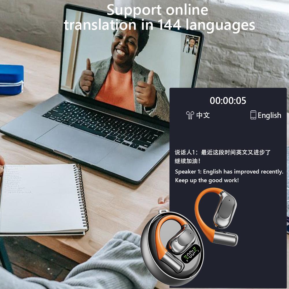 Translation Earbuds Real Time Language Translator Earbuds Ai Translating Earbuds Headphones for Travel Business and Learning