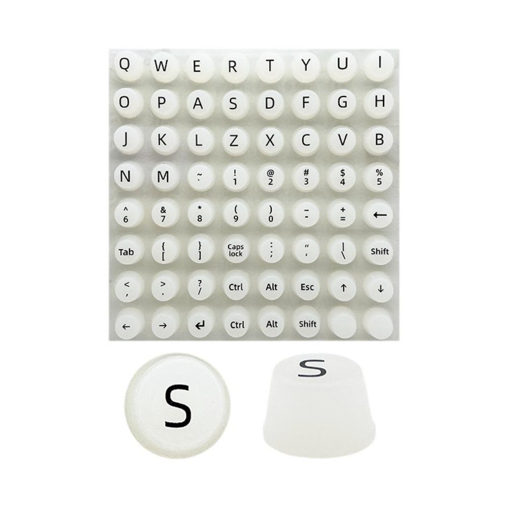 Silicone Nail Art Keyboard Raisers Self-adhesive Raised Keyboard Stickers Nail Art Enthusiasts