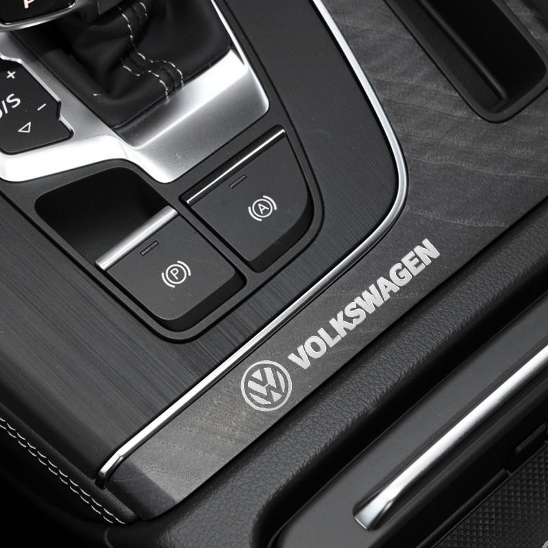 2026 Heiß Für VW VOLKSWAGEN Auto Innenaufkleber 3D Metall Logo Aufkleber Auto Audio und Knopf Aufkleber Für Volkswagen VW Scirocco GOLF