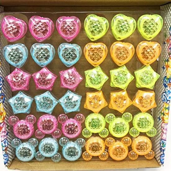 Oishi Leuchtender Diamantring Leuchtender Diamantring Ring Flash Co., Ltd. [36 Stück] (Leuchtender Ring)