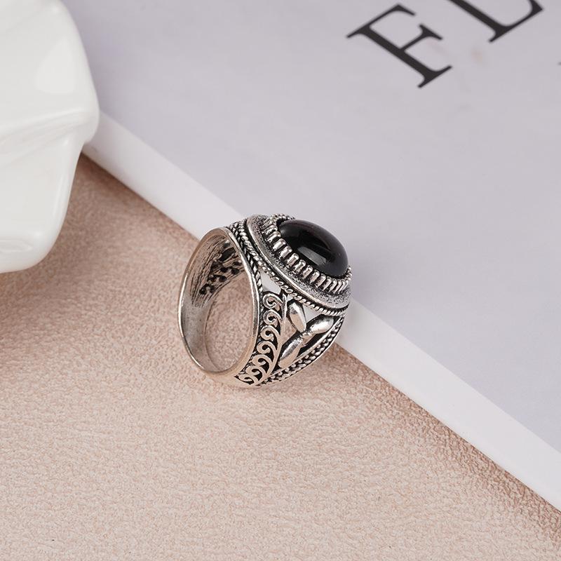 Retro Ring, Palace Vintage Ring, European and American Exaggerated Personality Alloy Ring, Popular Foreign Trade Accessory