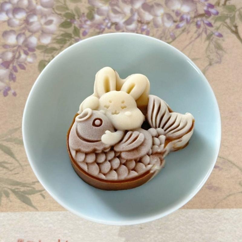 Multifuntional Dessert Molds Pastrys Molds Fish Shape Pastrys Decorating Tool Baking Molds Present for Baking Lover