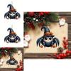 Acrylic Flat Surface Spider Pumpkin Car Pendant With Minimalist Design For Halloween Decor