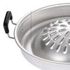 Steak Grill Charcoal Pan Multifunctional Aluminum Barbecue Grill Hot Pot for Family Gathering Outdoor Picnics Small