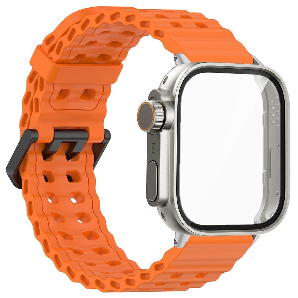 Marine Strap+PC Case for Huawei Watch Fit4 4 Pro Two-tone Strap Ghange To Ultra Cover for Huawei Fit 3 Smartwatch Accessories