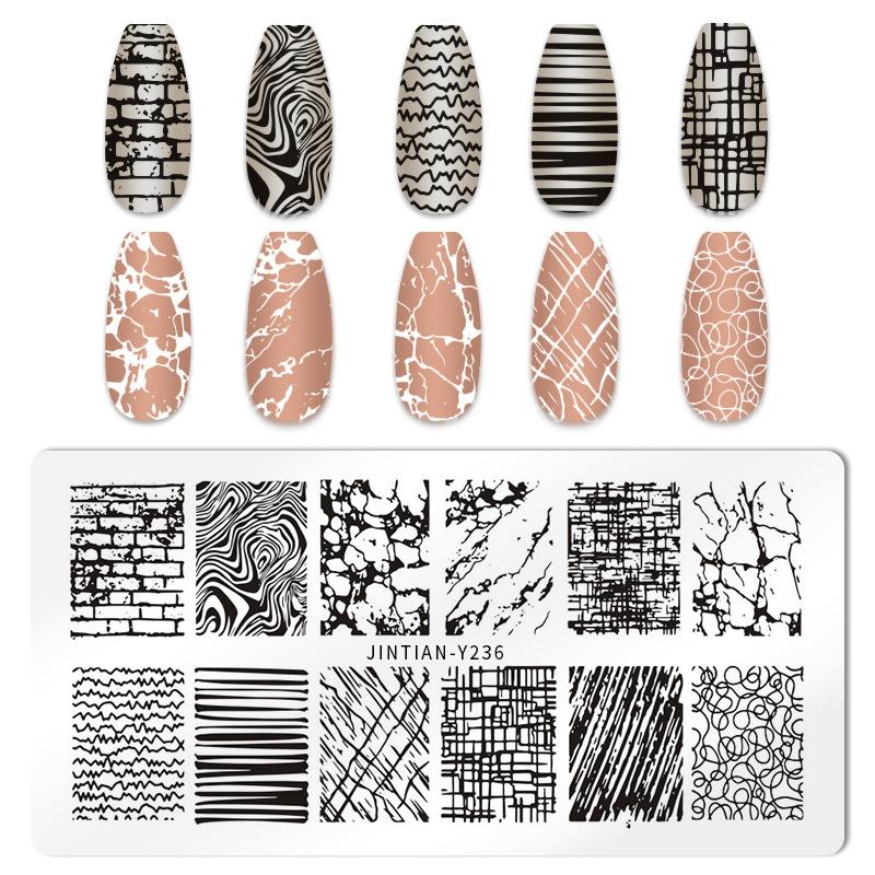Tiger Zebra Leopard Print Nail Stamping Plates Animal Image Printing Stencil Nail Stamp Templates Nail Art Tool Nails Decoration
