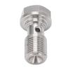 7/16in‑24 Banjo Bolt with 1.5mm Restrictor Stainless Steel for Brake Lines Clutch Lines Turbo Oil Feed