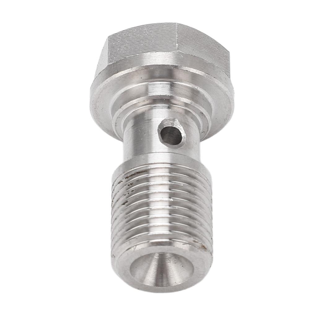7/16in‑24 Banjo Bolt with 1.5mm Restrictor Stainless Steel for Brake Lines Clutch Lines Turbo Oil Feed