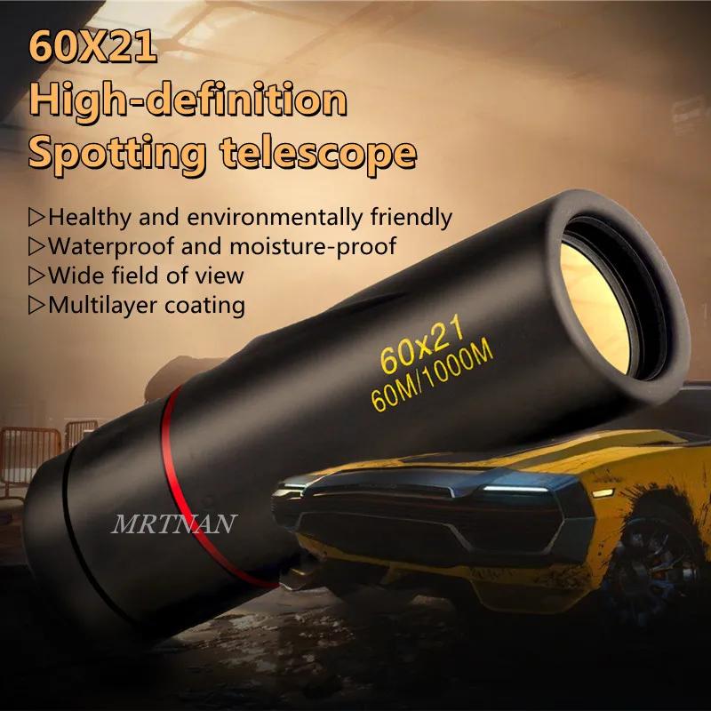 High Magnification HD Monocular Telescope Waterproof Mini Telescope Portable Military Zoom 10X Scope for Travel Hunting