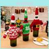 Cozy Knitted Wine Bottle Sweater Set For Christmas Featuring Festive Patterns And Colors