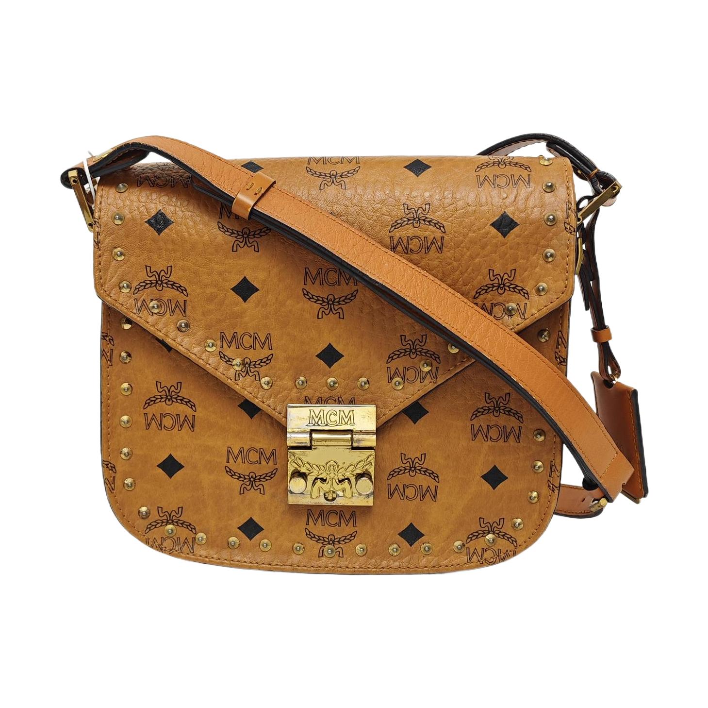 [Pre-Owned] Patricia Studded Adjustable Strap Saddle Bag - Good #J8MOXE ONE SIZE