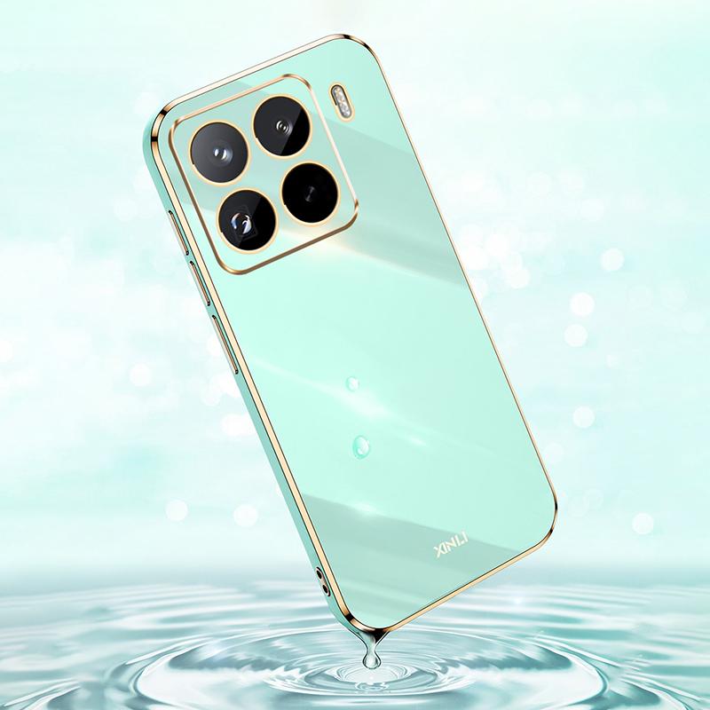 XINLI For Xiaomi 15 Pro Case TPU Phone Cover with Electroplating Frame