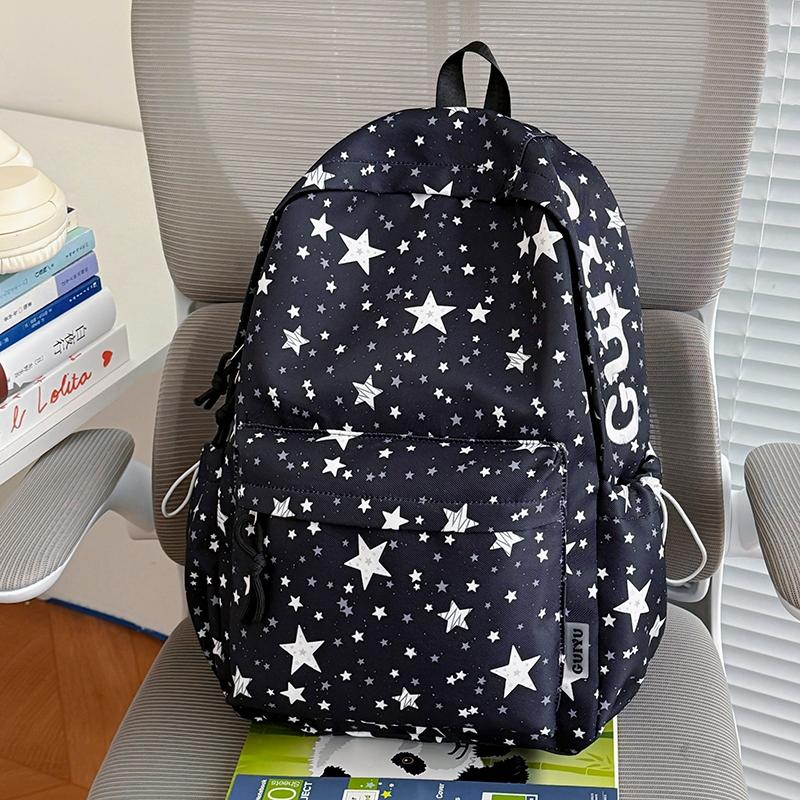 Student Schoolbag Female Star Printed Backpack