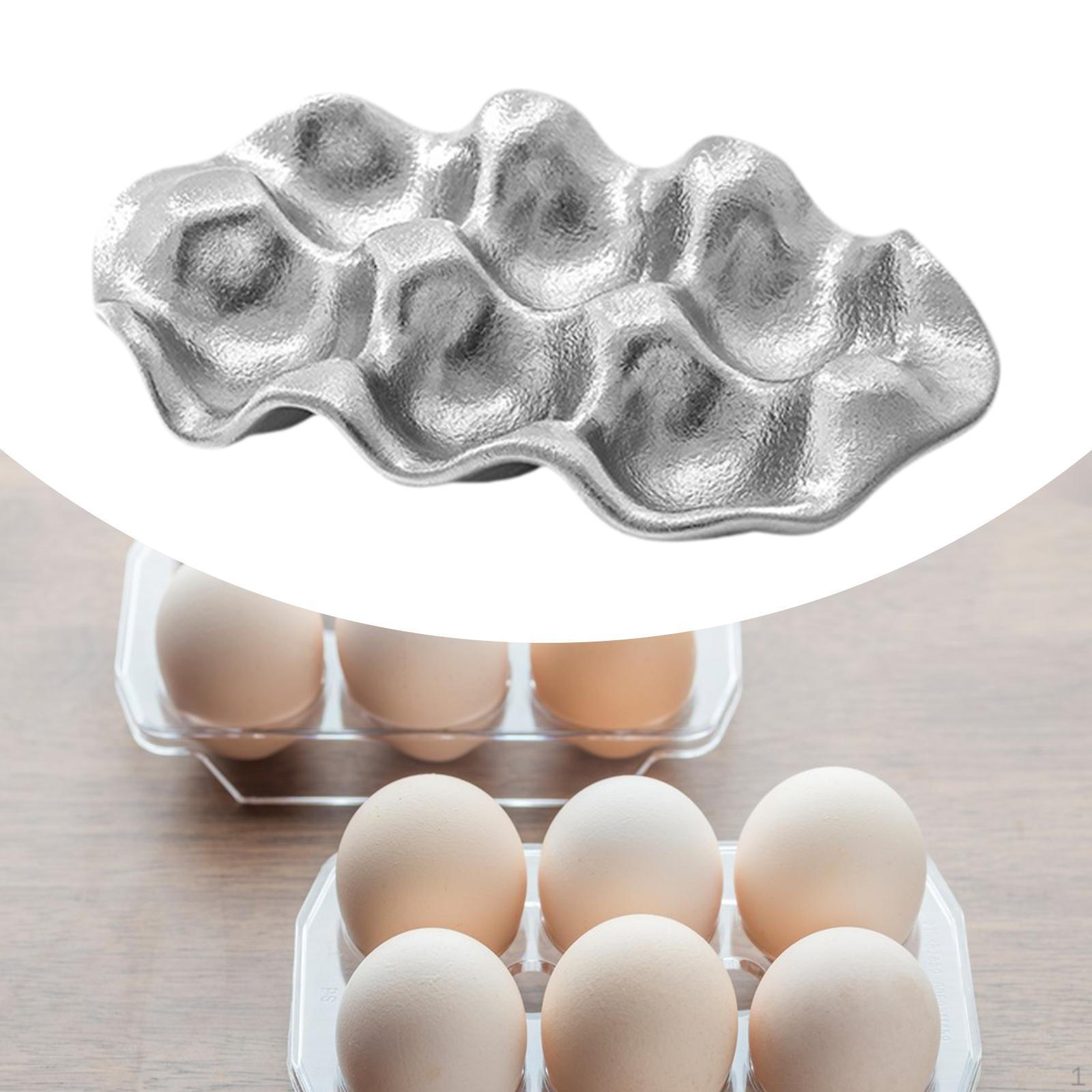 - Подставка для яиц контейнер для яиц украшение для столешницы органайзер поднос для хранения в шкафу silvery 1498₽