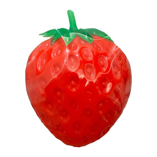 Anxiety Relief Strawberry Squeeze Toy Simulated Tomato Triangle Cheese Orange Egg Fruit Fidget Toy Anti-stress Sensory Stress Ball