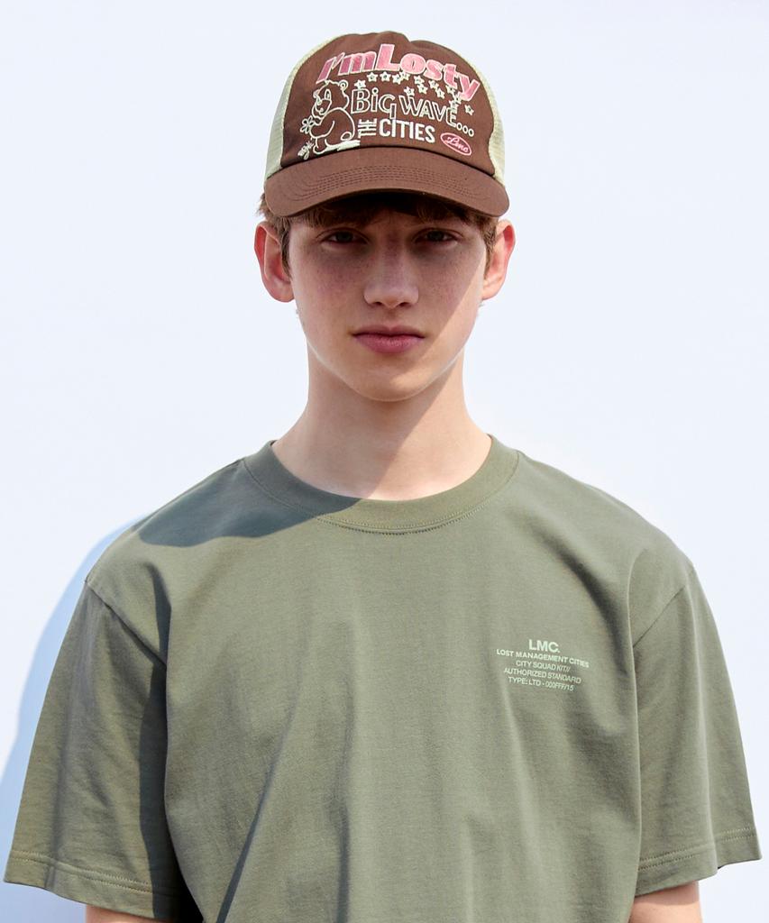 LMC Losty Bear Mesh Trucker Cap Brown
