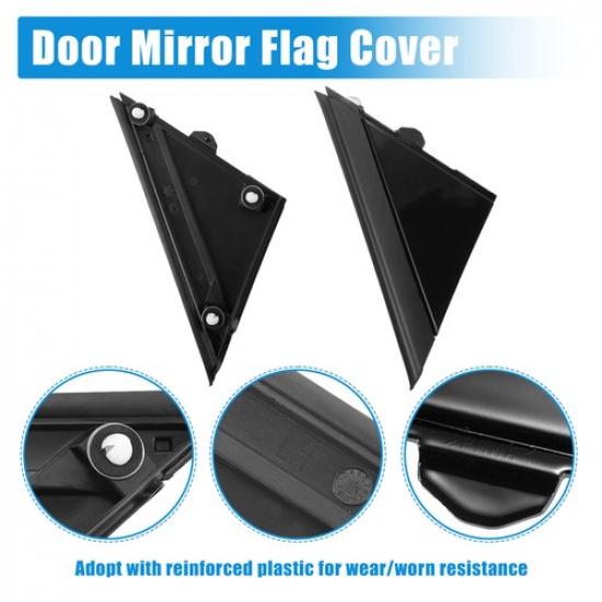 Car Door Mirror Flag Cover Left Right Side TWO  for Fiat 500 2012-