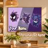 Gengar Haunter Gastly Custom Name Diamond Painting Personalized 5D Full Drill DIY Diamond Art Home Decor