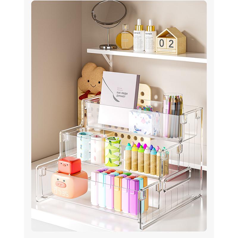 Luxury Clear Layered Makeup Organizer