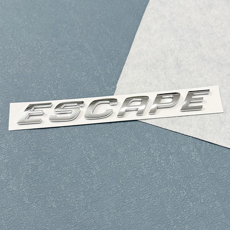 AAYT1 1pcs 3D ABS high quality ESCAPE car Emblem Fender side Rear tail trunk badge sticker Decal styling auto Accessories
