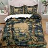 Antique Egyptian Hieroglyphs N Deities Duvet Cover Set King Queen Double Full Twin Single Size Bed Linen Set
