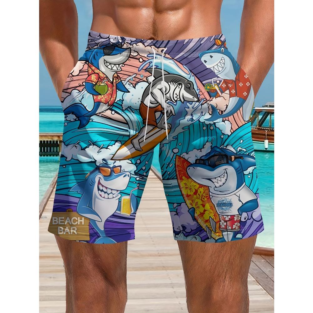 

Men s Gradient Lemon Print Beach Shorts Drawstring Waist Quick Dry Casual Swim Trunks 2026 XL