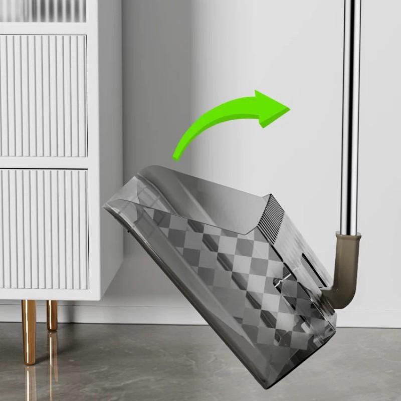 Foldable Broom Dustpan Set Home Use Plastic Hair-Resistant Sweeper With Collapsible Design