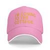I'm Coming To The Cottage Funny Quote Baseball Cap  Unisex Women Print Trucker Hat Summer Tennis Skate Sun Visor Snapback Cap