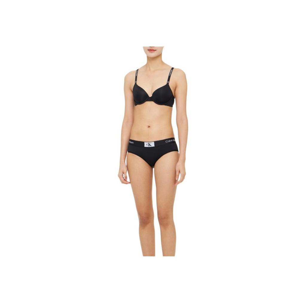 Calvin Klein CK96 Series Small Square Anti-Clamp Half-Coverage Underwear Women Underwear Space-Black QF7296AD-UB1