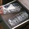 8 Grids Clear Plastic Cable Storage Box Data Cable Storage Container Save Space Cable Management