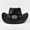 Fashion Punk Style Vintage Western Cowboy Hat for Men Women Outdoor Travel Party Street Cowgirl Jazz Hats Chapeau Cowboy