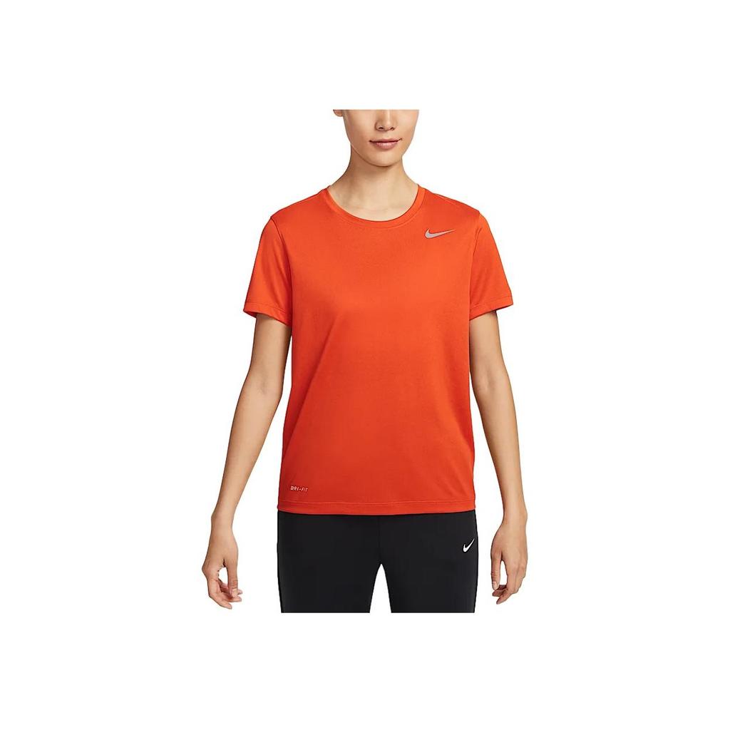 Nike Dri-Fit Team Legend Quick-Dry Comfortable Crew Neck Short Sleeve T-Shirt Women Tops University-Orange IB8899-888