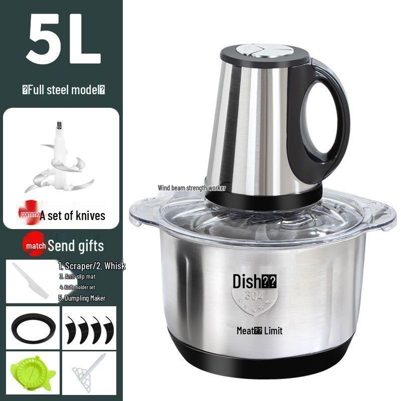 Upgraded Electric Meat Grinder & Food Processor with Free Shipping 2L Stainless Steel